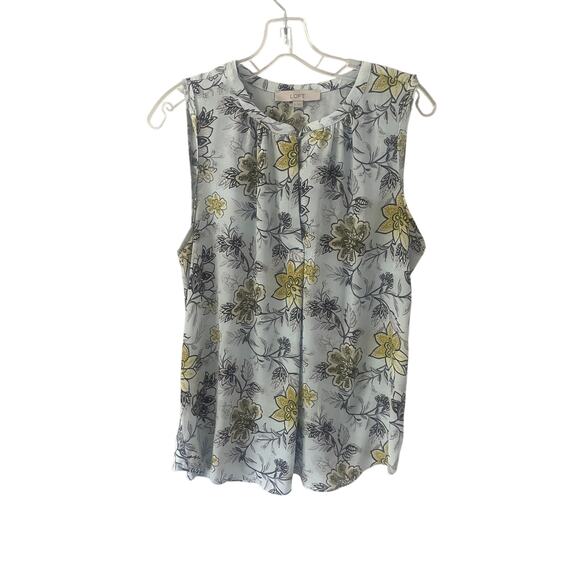 LOFT Tops - Loft Floral Sleeveless Top Sz M